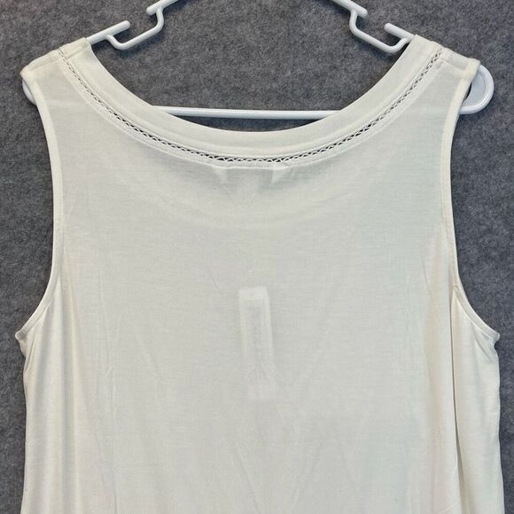 NWT PENDLETON Tank Top Women's XL Ivory Sleeveless Stretch Pullover Scoop Neck - Picture 12 of 15